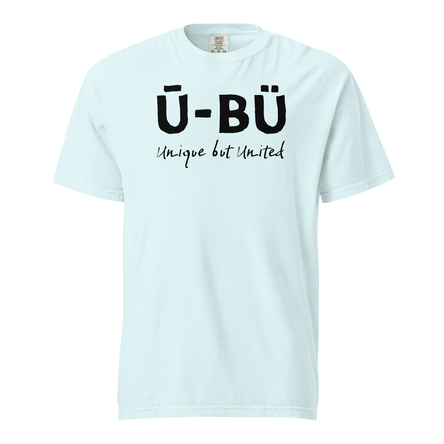 Ū-BÜ Unisex Heavyweight T-Shirt - Black