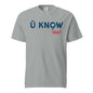 U Know 1867 Unisex Heavyweight T-Shirt - Blue + Red