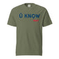 U Know 1867 Unisex Heavyweight T-Shirt - Blue + Red