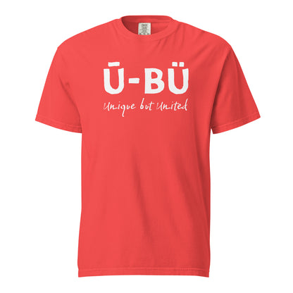 Ū-BÜ Unisex Heavyweight T-Shirt - White