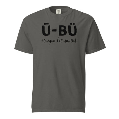 Ū-BÜ Unisex Heavyweight T-Shirt - Black