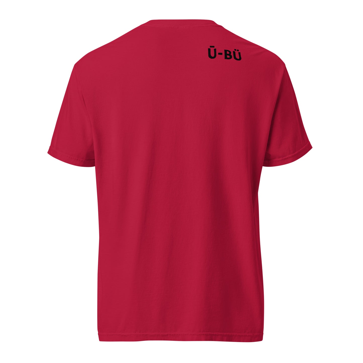 Ū-BÜ Unisex Heavyweight T-Shirt - Black Script