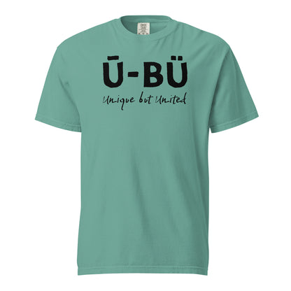 Ū-BÜ Unisex Heavyweight T-Shirt - Black