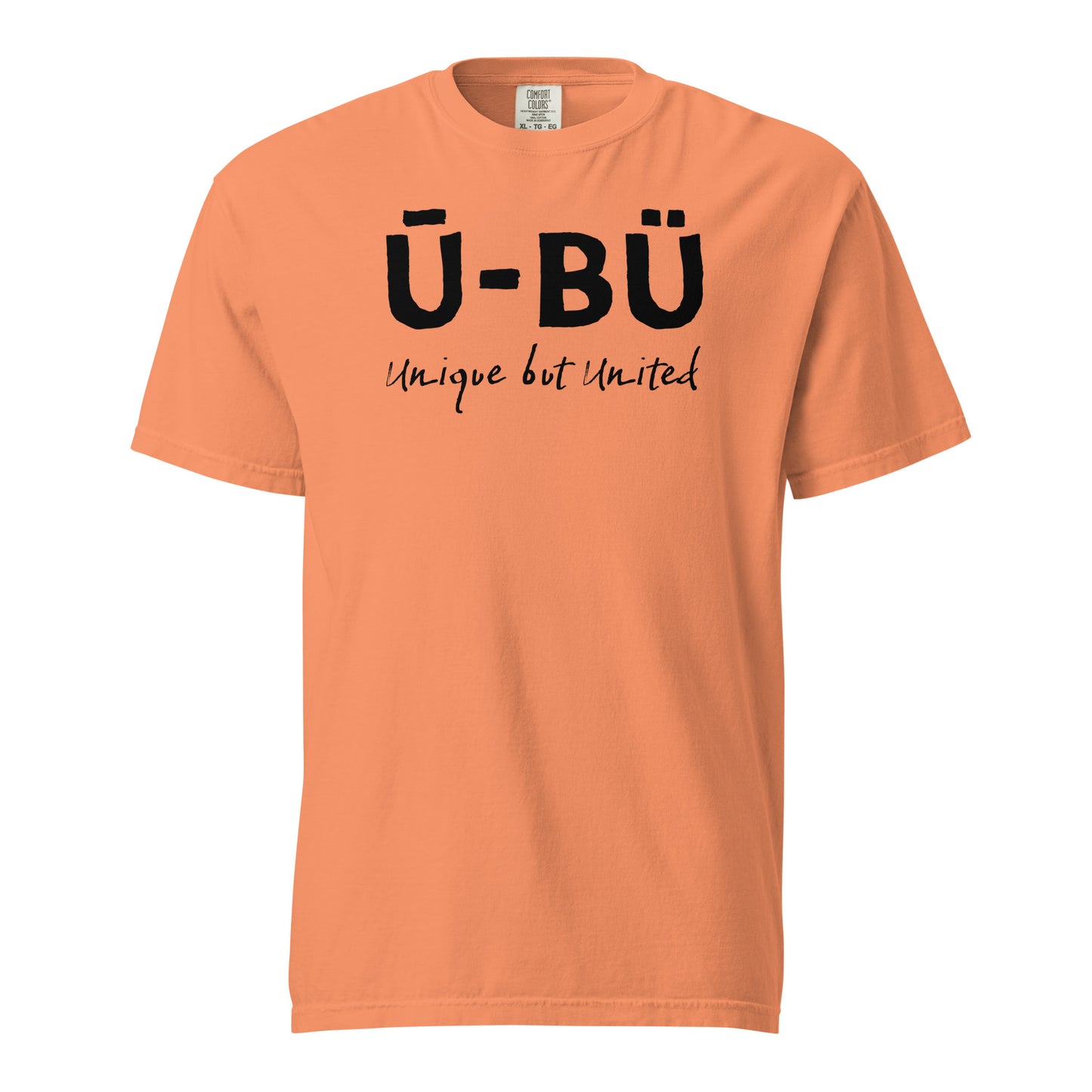 Ū-BÜ Unisex Heavyweight T-Shirt - Black