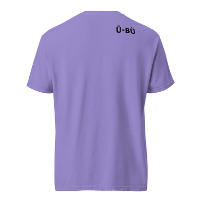 Ū-BÜ Unisex Heavyweight T-Shirt - Black Script