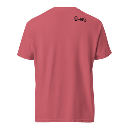 Ū-BÜ Unisex Heavyweight T-Shirt - Black Script