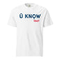 U Know 1867 Unisex Heavyweight T-Shirt - Blue + Red