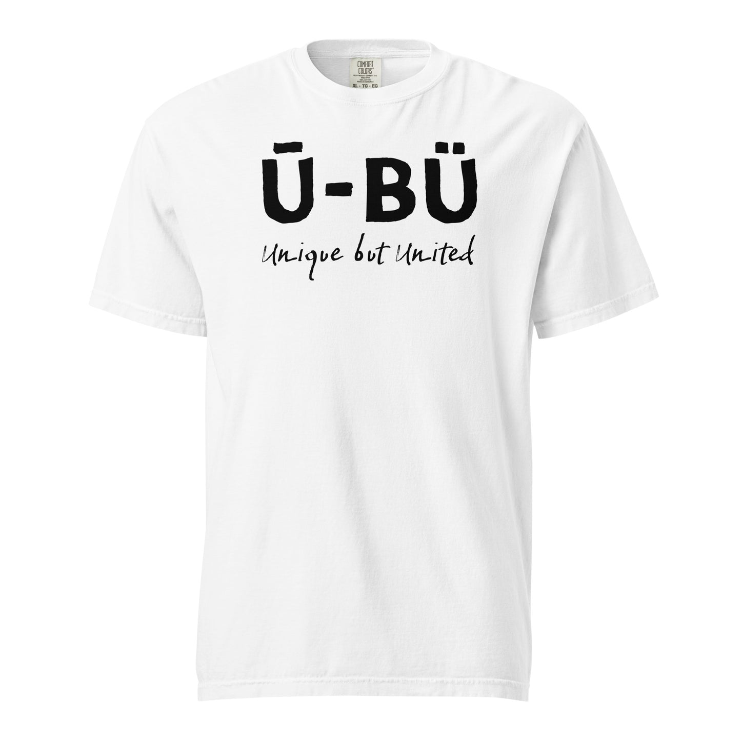 Ū-BÜ Unisex Heavyweight T-Shirt - Black