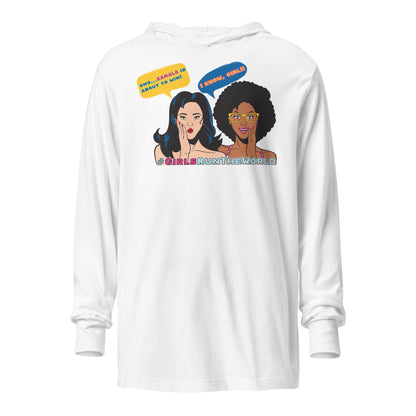 Girls Run The World Hooded Long-Sleeved Tee