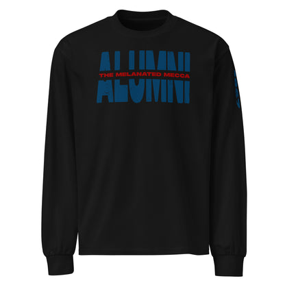 THE Melanated Mecca ALUMNI Heavyweight Long-Sleeved Shirt