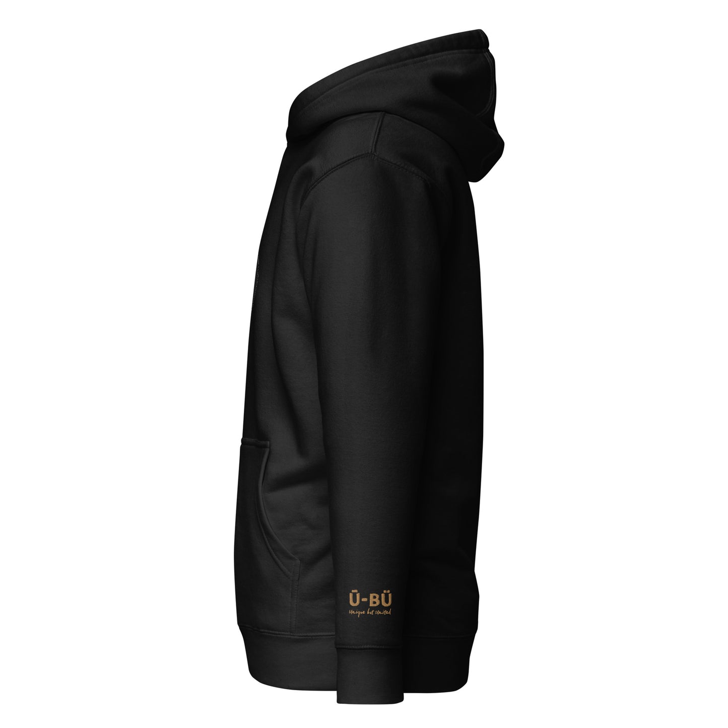 100% Boughietto Embroidered Melanin Poppin Hoodie - Centered