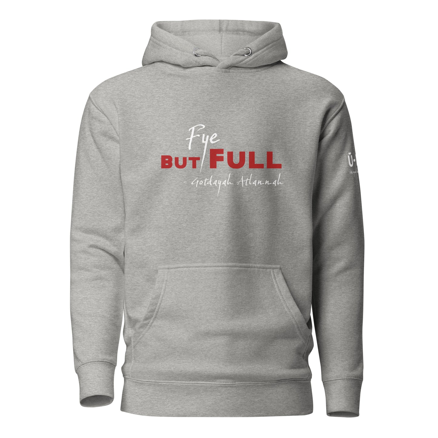 Fye but Full! Atlanta Hoodie - White + Red