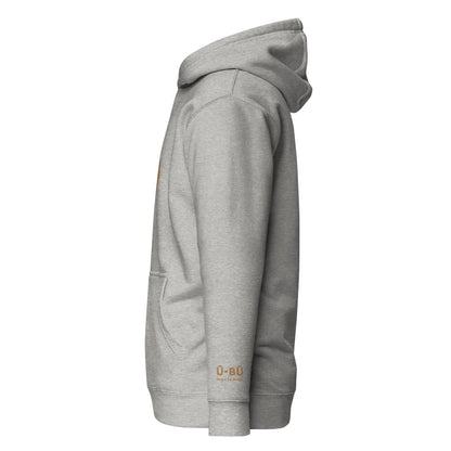 100% Boughietto Embroidered Hoodie - Gold/Centered