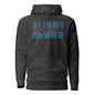 THE Melanated Mecca ALUMNI Unisex Hoodie - Blue + Red