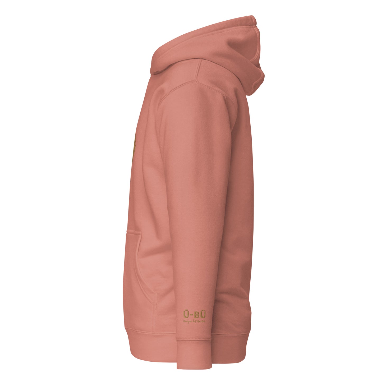 100% Boughietto Embroidered Hoodie - Gold/Centered