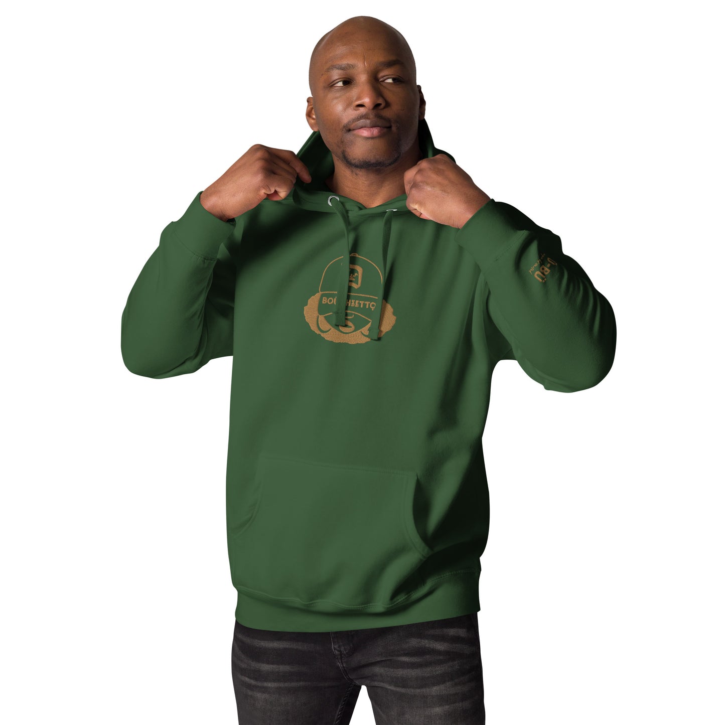 Detroit Boughietto Sis Embroidered Hoodie - Gold