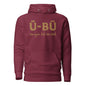 U-BU Unisex Embroidered Hoodie - Gold