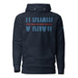 THE Melanated Mecca Unisex Hoodie - Blue + Red