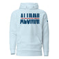 THE Melanated Mecca ALUMNI Unisex Hoodie - Blue + Red