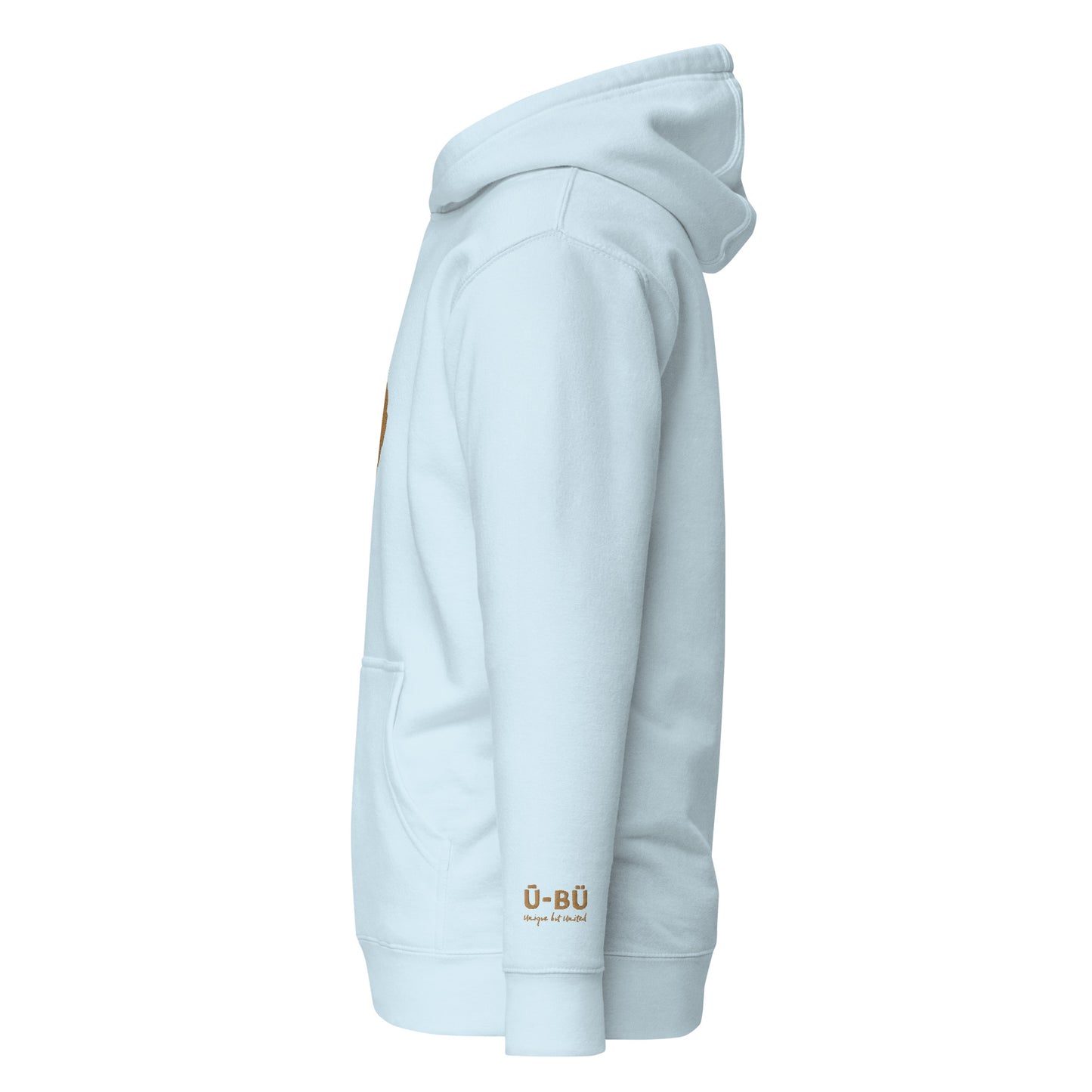 100% Boughietto Embroidered Hoodie - Gold/Centered