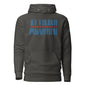 THE Melanated Mecca ALUMNI Unisex Hoodie - Blue + Red