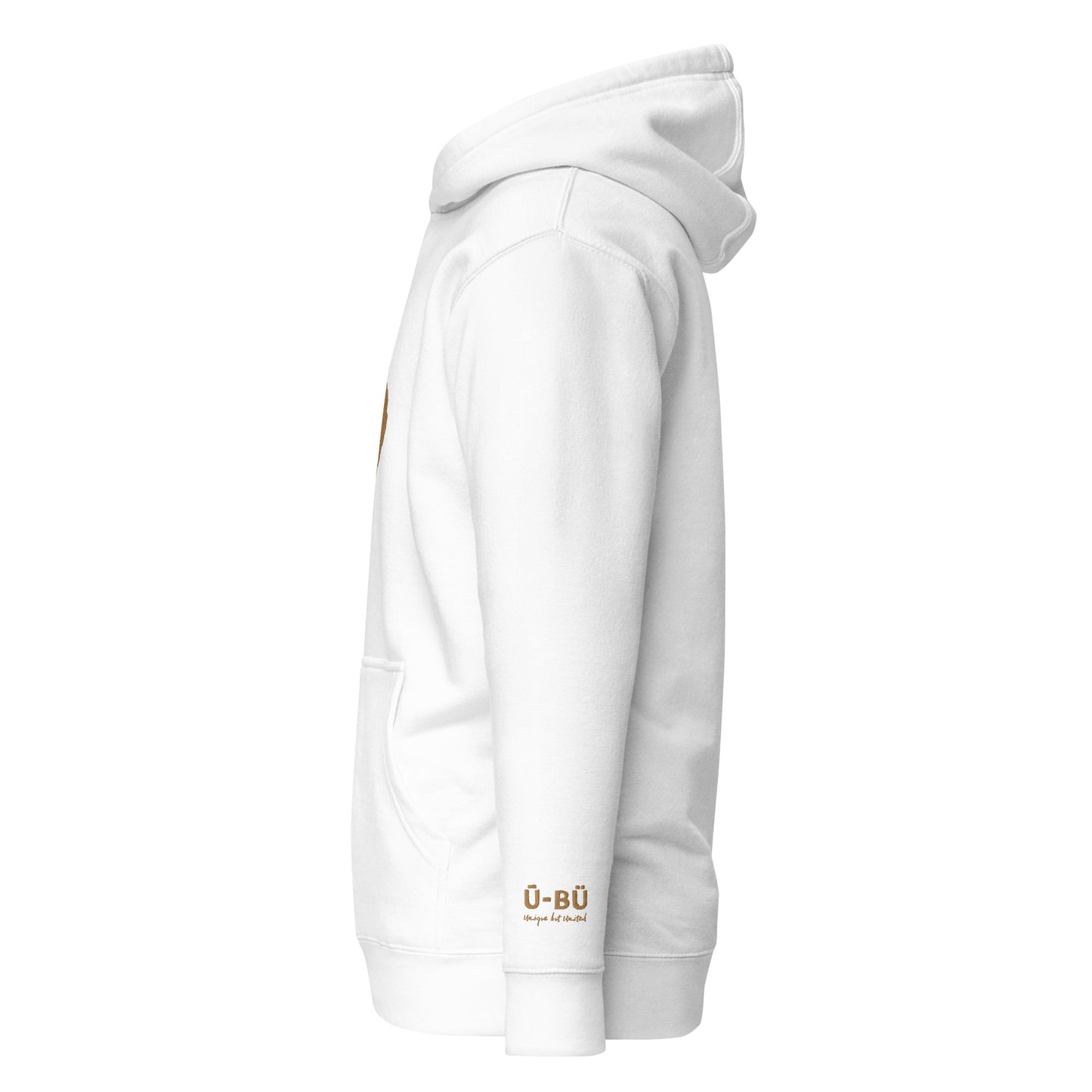 100% Boughietto Embroidered Hoodie - Gold/Centered