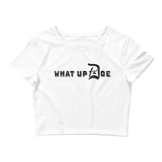 What Up Doe Crop Tee - Black