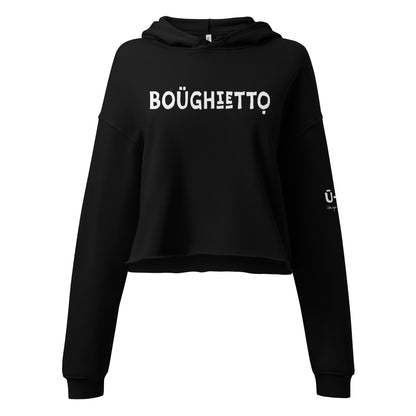 Boughietto Crop Hoodie - White