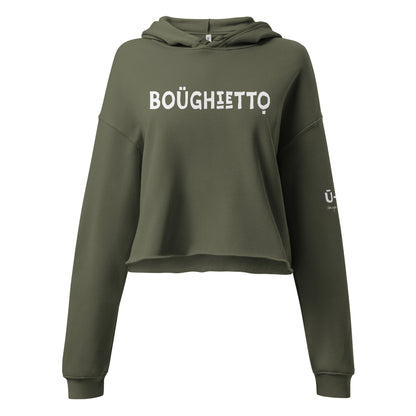 Boughietto Crop Hoodie - White