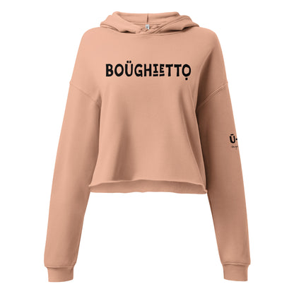 Boughietto Crop Hoodie - Black