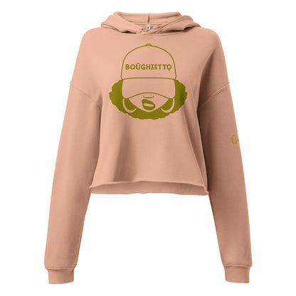 Boughietto Sis Crop Hoodie  - Gold