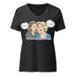 Mid-Century Modern Girls 4 Kamala Women’s V-Neck T-Shirt