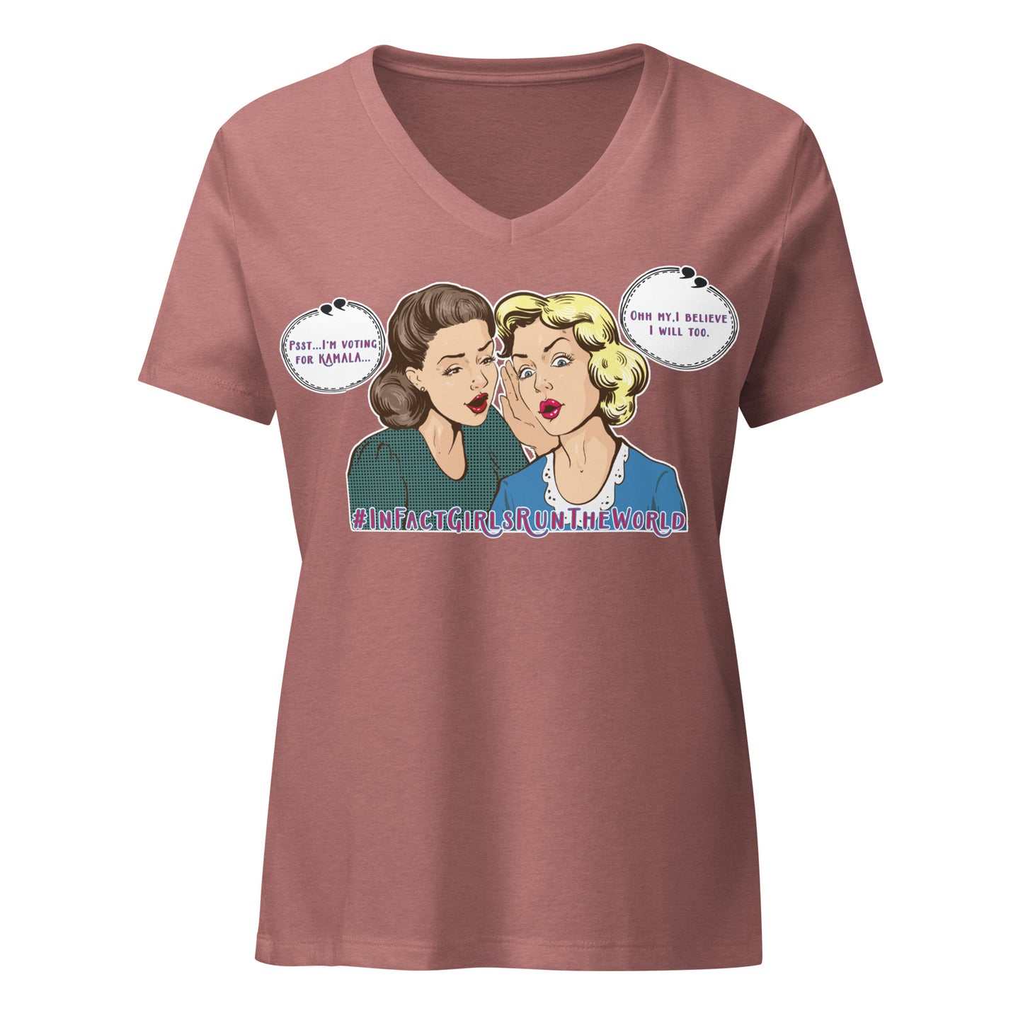 Mid-Century Modern Girls 4 Kamala Women’s V-Neck T-Shirt