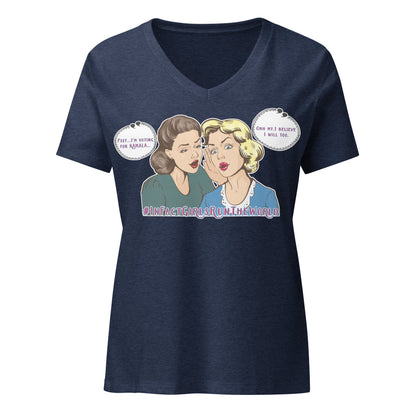 Mid-Century Modern Girls 4 Kamala Women’s V-Neck T-Shirt