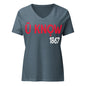 U Know 1867 Women’s V-Neck T-Shirt - Red + White