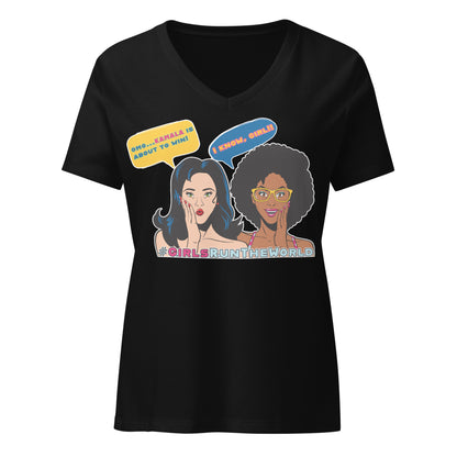 Girls Run The World Women’s V-neck T-shirt