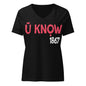 U Know 1867 Women’s V-Neck T-Shirt - Red + White